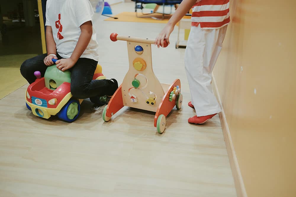 Kids playing with toys at daycare